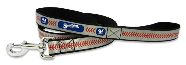 Milwaukee Brewers Pet Leash Reflective Baseball Size Hot on Sale